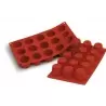 Silikomart SF059 Silikomart Silicone Mold - Midi Canneles Bordelais - Ø45mm - 180mm x 335mm x 45mm H - 15 Cavity - 60mL Non-S...