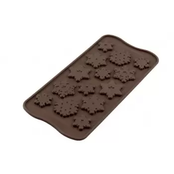 Silikomart SCG40 Silikomart Silicone Chocolate Molds - Snowflakes - Silicone Chocolate Molds