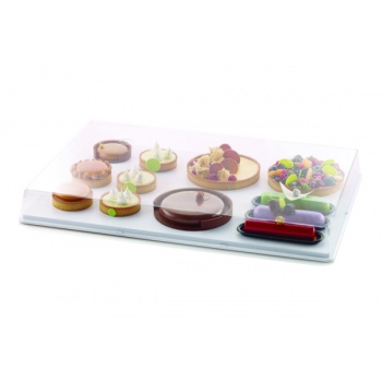 Silikomart 99.433.86.0000 I-GLOO 8.5 - Polycarbonate Level Tray Cover 600 x 400 x 85 mm - Clear - Cover ONLY Pastry Storage