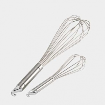 De Buyer 2604.30 De Buyer Stainless steel Professional Whisk with hook - 30 cm Whisks
