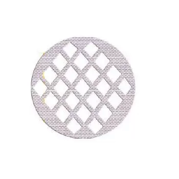 Mae 012413 Sil'Tip Round Silicone Bread Mask Mat for Bread Design - Grid Silpat Baking Mat