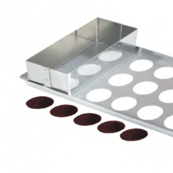 Sliding Filler for Chocolate Tuile Making 160 x 90 x 80 mm - Stainless Steel (Chocolate Shuttle Only)
