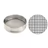 Pastry Chef's Boutique 4575 Stainless Steel Sieve - Ø 30 cm - Maille 10 - Larger Mesh Holes Sifters and Strainers