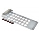 Pastry Chef's Boutique 9988 Stainless Steel Plate for making Chocolate Tuile and Palets - Ø 51 mm - 12 Holes - 2mm - (Plate O...