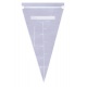 Pastry Chef's Boutique 391050 Disposable Pastry Bag with Zip Closure - Pack of 50 - 12 5/8'' Disposable Pastry Bags