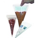 Pastry Chef's Boutique 391050 Disposable Pastry Bag with Zip Closure - Pack of 50 - 12 5/8'' Disposable Pastry Bags