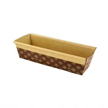 Novacart PM227 Novacart Rectangular Paper Loaf Pan Molds - Large 9''x2 7/8''x2.5'' - PM227 - 480 PCS Cake and Loaf Paper Pans