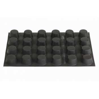 Sasa Demarle Flexipan Origine - Muffins Ø2.75” (73 mm) - FP 3051 - 24 Indents - 18” x 26” (400 x 600 mm)