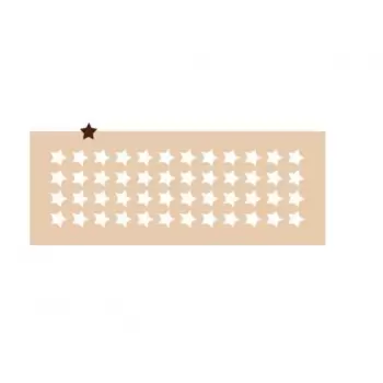 CI2st Rubber Chocolate chablons - Small Stars - 2 cm - 0.78'' - 48 Indents Chocolate Chablons Mats