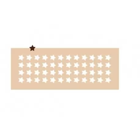 CI2st Rubber Chocolate chablons - Small Stars - 2 cm - 0.78'' - 48 Indents Chocolate Chablons Mats