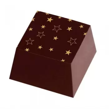 LF000360 Chocolate Transfer Sheets - Holidays Stars - Pack of 20 Sheets - 135 x 275 mm Chocolate Transfer Sheets