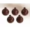 Martellato MA1974 Polycarbonate Chocolate Praline Mold - Christmas Ornament -30x26 x16.5mm - 7gr - 30 cavity Holidays Molds