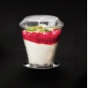 Martellato 48352-02 Small Disposable Verrine Glasses - 4.1 oz. -2.75'' x2.75'' x 2.375''- 100pcs Plastic Mini Cups and Bowls