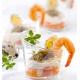 Martellato PMOCO010 	Clear Greek Oval Plastic Verrine Cups - Ø 92 x 75 mm - Cap. 190 ml - 100pcs Plastic Mini Cups and Bowls