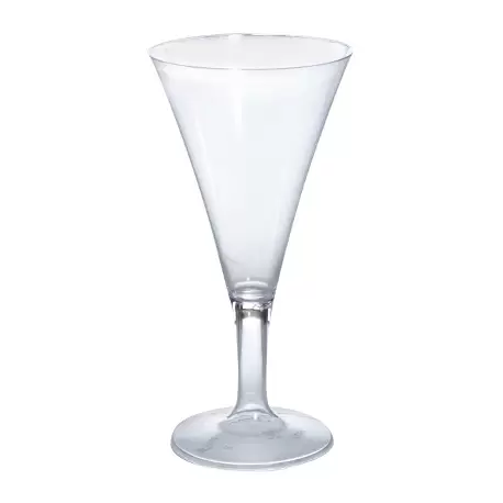 Pastry Chef's Boutique 6412 Clear Mini Champagne Flute - 2.5'' x 5'' - 96 pcs - 2 oz Plastic Mini Cups and Bowls