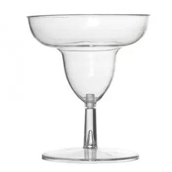 Pastry Chef's Boutique 6402 Clear Mini Margarita Cocktail Plastic Cups - 2oz. - 2.9'' x 3.75''- 120ct Plastic Mini Cups and B...