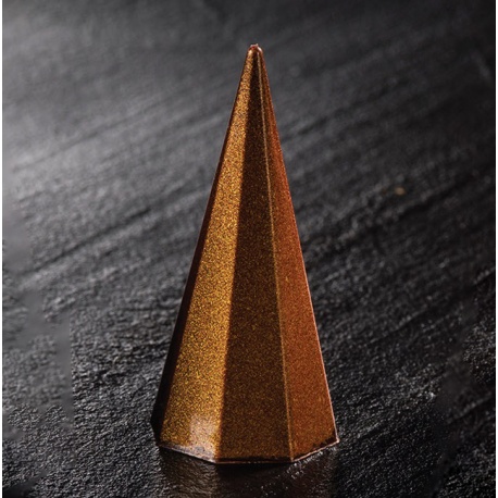 Martellato MA4006 Polycarbonate Tall Octogonal Pyramid Chocolate Mold - 25 x 25 x 55 mm - 11 gr - 28 Cavity - 275 x 175 mm Sn...