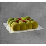 Pastry Chef's Boutique PIBl22222WH Deluxe Glossy White Square Cake Pastry Board - 22 x 22 cm - 50 pcs Cake Boards
