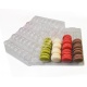 Pastry Chef's Boutique AWM35CL Clear Plastic Thermoformed Macarons Storage and Display Trays - 35 Macarons - Pack of 60 Macar...