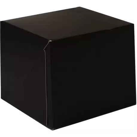 Pastry Chef's Boutique 7914025 Deluxe Cake Entremets Pastry Boxes - Matte Black - 12 x 12 x 10 cm - Pack of 50 Pastry Boxes