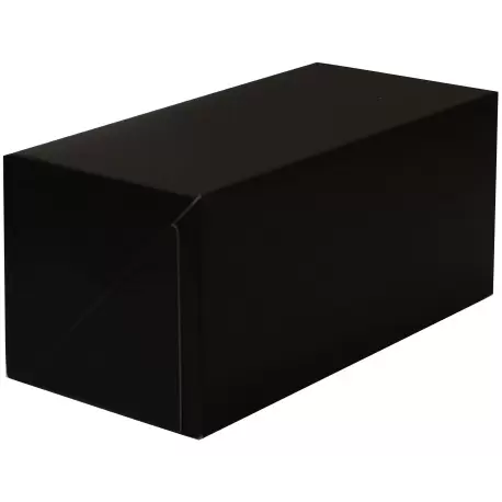 Pastry Chef's Boutique 7914024 Deluxe Cake Entremets Pastry Boxes - Matte Black - 21 x 11 x 10 cm - Pack of 50 Pastry Boxes