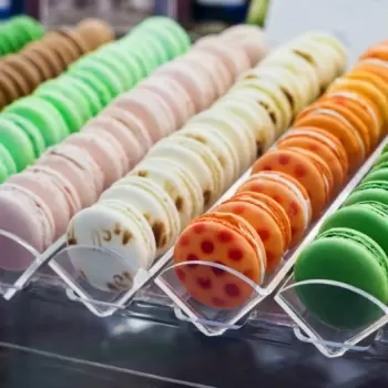 Martellato AG05801 Macaron Display Clear - 5 Lines - 315x325 h65 mm Macarons Display