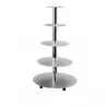 Martellato METAL 5 Aluminum Multi Level Wedding Cake Stand Display - 5 Levels Cakes - Ø 20 - 26 - 32 - 40 - 45 cm Wedding Cak...