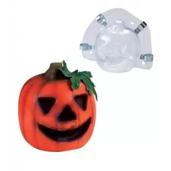 Martellato MAC324S Hard Thermoformed Halloween Pumpkin Chocolate Mold -132 x 52 x 54 mm - 140 gr Thermoformed Chocolate Molds