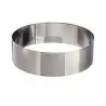 Pastry Chef's Boutique PPCBCR8 Polished Stainless Steel Heavy Duty Round Cake Ring 8'' x 2'' Mousse Rings - 1 3/4''' - 2'' Hi...