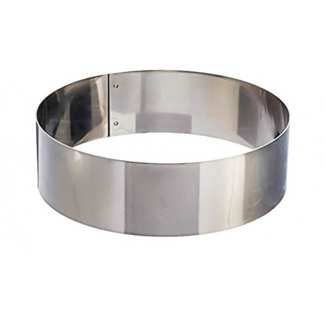 OCreme Cake Ring Sturdy Stainless Steel Round Pastry Ring 3 Inch Diameter x 2-3/4 Inch High 