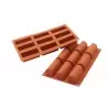 Silikomart SF130 Silikomart Silicone Molds - Midi Buche - 84mm x 32mm x 35mm H - 9 Cavity - 83mL Non-Stick Silicone Molds