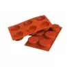 Silikomart SF205 Silikomart Silicone Cylinders Molds - Ø70mm - 20mm x 395mm x 27mm H - 6 Cavity - 103.5mL Non-Stick Silicone ...