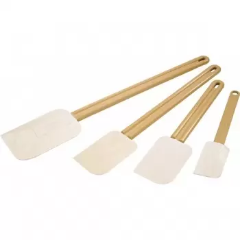 Pastry Chef's Boutique 04135 Rubber Silicone "La Maryse" Spatula Fiberglass Handle - 25 cm Spoons and Spatulas