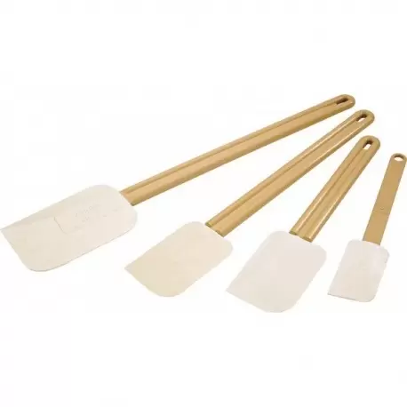 Pastry Chef's Boutique 04135 Rubber Silicone "La Maryse" Spatula Fiberglass Handle - 25 cm Spoons and Spatulas