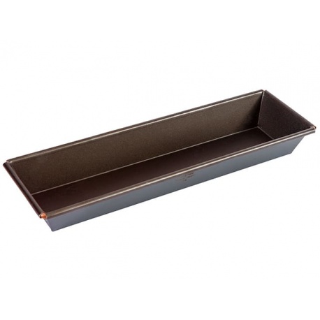 Pastry Chef's Boutique 10011 Non-stick Nanterre Brioche Rectangular Cake Mold - 20 x 8.5 x 4 cm - Other Specialty Pans