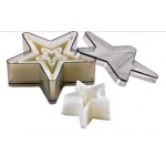 Nylon & Fiberglass Cookie Cutter Set - Stars - 5 pces set