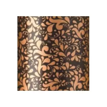 Pastry Chef's Boutique 830435 Chocolate Transfer Sheets - Bronze Scintillant Damask - Pack of 10 Sheets - 340 x 265 mm Chocol...