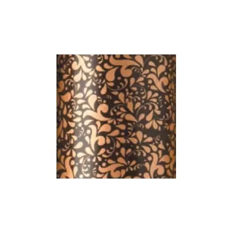 Pastry Chef's Boutique 830435 Chocolate Transfer Sheets - Bronze Scintillant Damask - Pack of 10 Sheets - 340 x 265 mm Chocol...