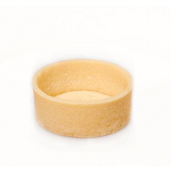 Pastry Chef's Boutique PCB5030 Mini Round Straight Edges Sweet Butter Tartlets - 1.61'' - 245 pcs Sweet Pastry shells