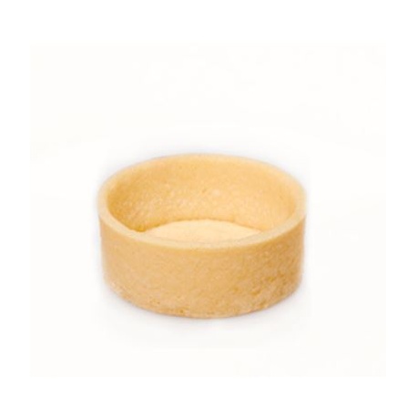 Pastry Chef's Boutique PCB5030 Mini Round Straight Edges Sweet Butter Tartlets - 1.61'' - 245 pcs Sweet Pastry shells