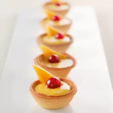 Pastry Chef's Boutique PCB030881 Mini Round Sweet Coupelle Butter Tartlets - 245 pcs - 1.75'' x 0.75'' Sweet Pastry shells