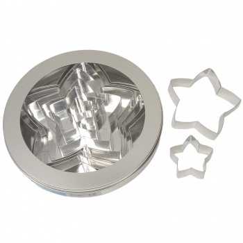 Ateco 7808 Ateco Star Stainless Steel Cookie Cutter Set - Set of 10 pcs Stainless Steel Cookie Cutters
