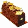09381SQ Stainless Steel Square Cake Loaf Cake Mold with Cylinder Insert and cover - 25x8x8 cm Loaf and Cake Pans