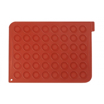Silikomart MAC01 Silikomart Macarons Silicone Mat - 300x 400 x 1,5 mm - Ø 40 mm - 48 Indents Macarons Mats