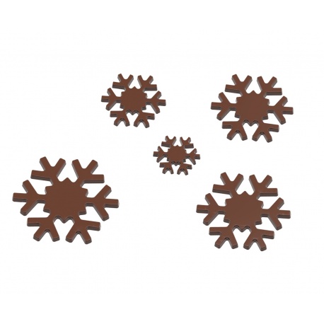 Chocolate World CW1770 Polycarbonate Snowstar / Snowflake Chocolate