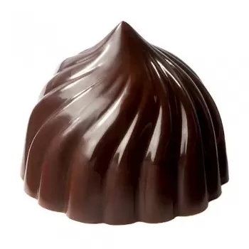 Chocolate World CW1760 Polycarbonate Swirl / Russian Tale by Vladimir Terentyev Chocolate Mold - 27 x 27 x 22 mm - 8gr - 3x7 ...