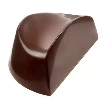 Polycarbonate Twisted Rectangle by Luis Robledo Chocolate Mold - 39 x 23 x 17 mm - 10gr - 3x7 Cavity - 275x135x24mm