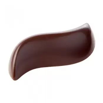 Chocolate World CW1848 Polycarbonate Wave Swirl "Ola" by Frank Haasnoot Chocolate Mold - 50 x 25 x 15 mm - 7.5gr - 3x7 Cavity...