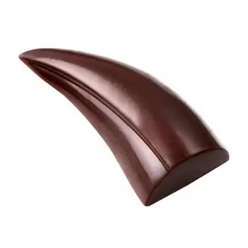 Chocolate World CW1829 Polycarbonate Horn by Marijn Coertjens Chocolate Mold - 47 x 21 x 10.5 mm - 6.5gr - 2x8 Cavity - 275x1...