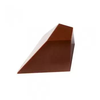 Chocolate World CW1782 Polycarbonate Triangular Diamond by Davide Comaschi Chocolate Mold - 44.5 x 32 x 22.5 mm - 11gr - 3x6 ...
